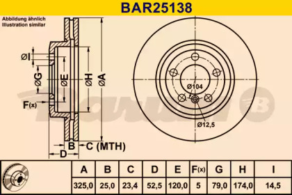 Тормозной диск (BARUM: BAR25138)