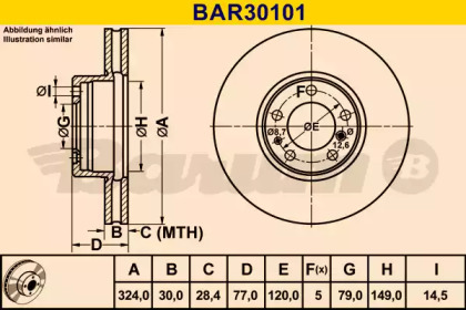 Тормозной диск (BARUM: BAR30101)