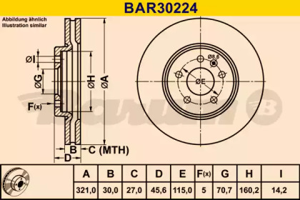 Тормозной диск (BARUM: BAR30224)