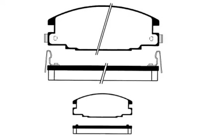 Комплект тормозных колодок (RAICAM: RA.0755.0)
