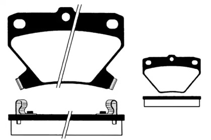 Комплект тормозных колодок (RAICAM: RA.0804.0)