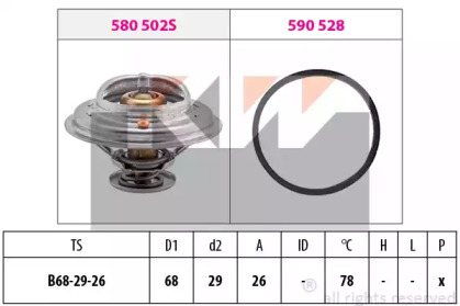 Термостат (KW: 580 502)