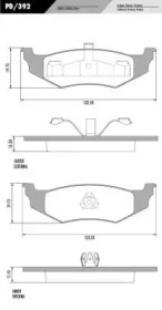Комплект тормозных колодок (FRAS-LE: PD/392)