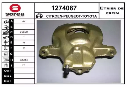 Тормозной суппорт (SNRA: 1274087)