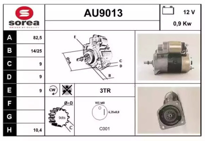 Стартер (SNRA: AU9013)