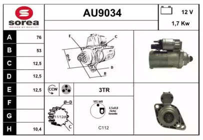 Стартер (SNRA: AU9034)