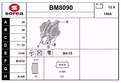 Генератор (SNRA: BM8090)