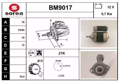 Стартер (SNRA: BM9017)