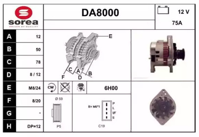 Генератор (SNRA: DA8000)