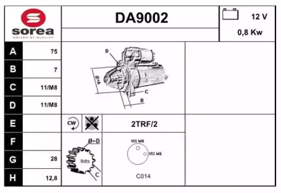 Стартер (SNRA: DA9002)