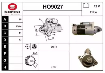 Стартер (SNRA: HO9027)