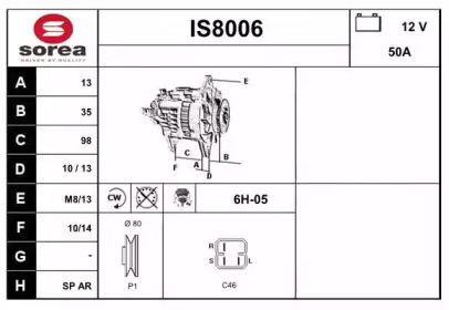 Генератор (SNRA: IS8006)