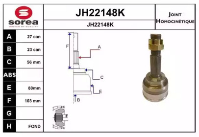 Шарнирный комплект (SNRA: JH22148K)