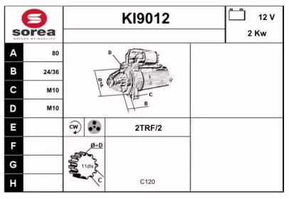 Стартер (SNRA: KI9012)