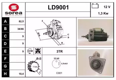 Стартер (SNRA: LD9001)