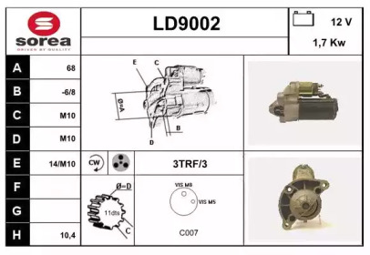 Стартер (SNRA: LD9002)