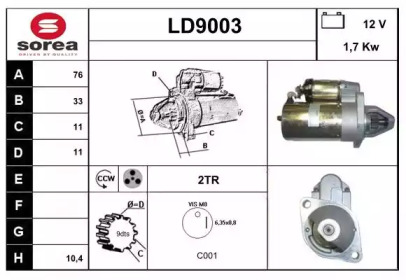 Стартер (SNRA: LD9003)