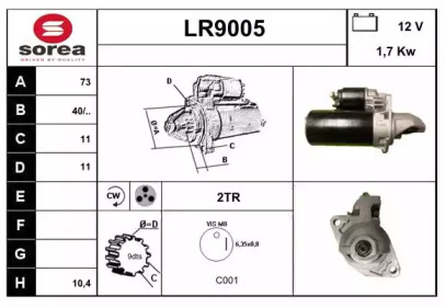 Стартер (SNRA: LR9005)