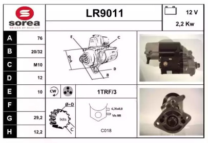 Стартер (SNRA: LR9011)