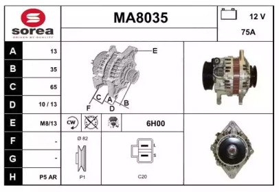 Генератор (SNRA: MA8035)