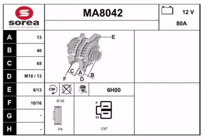 Генератор (SNRA: MA8042)