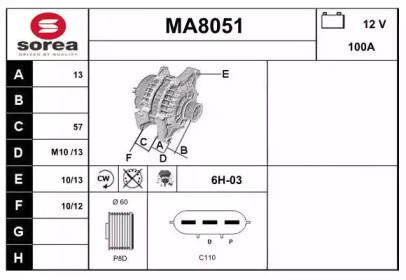 Генератор (SNRA: MA8051)