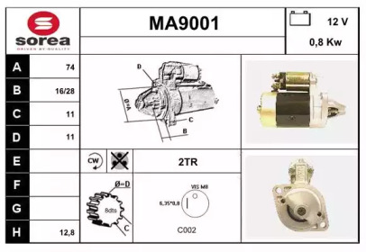 Стартер (SNRA: MA9001)