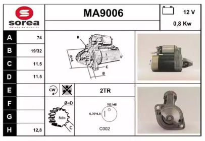 Стартер (SNRA: MA9006)