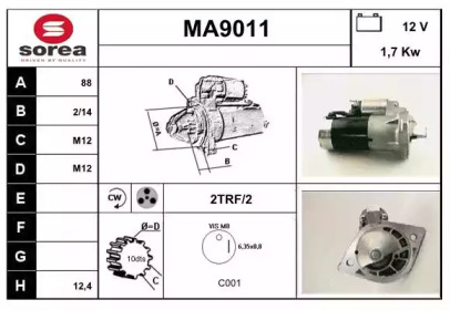 Стартер (SNRA: MA9011)