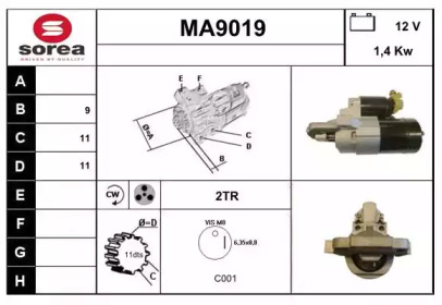 Стартер (SNRA: MA9019)