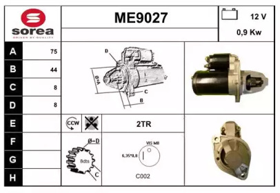 Стартер (SNRA: ME9027)