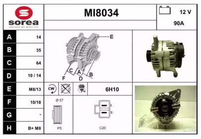 Генератор (SNRA: MI8034)