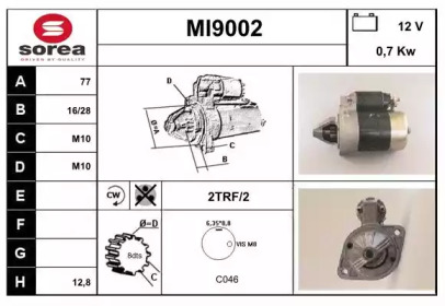 Стартер (SNRA: MI9002)