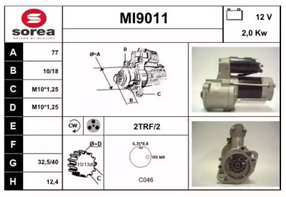 Стартер (SNRA: MI9011)