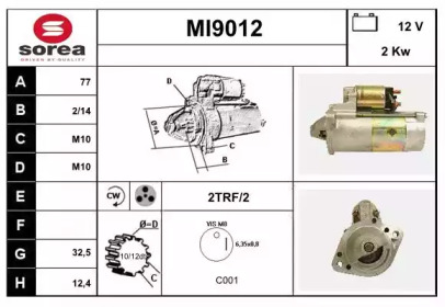 Стартер (SNRA: MI9012)