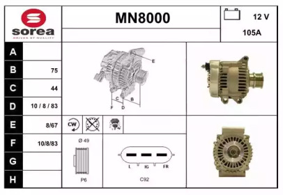 Генератор (SNRA: MN8000)