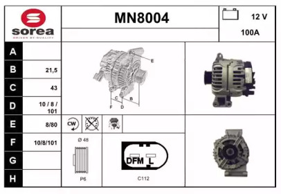 Генератор (SNRA: MN8004)