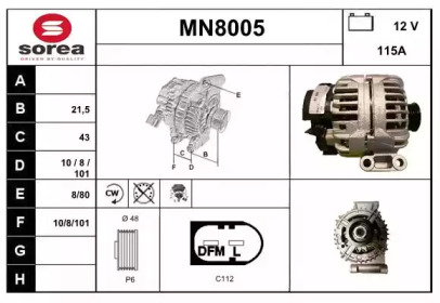 Генератор (SNRA: MN8005)