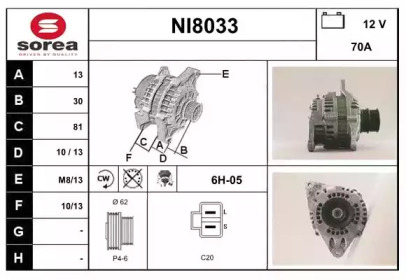 Генератор (SNRA: NI8033)