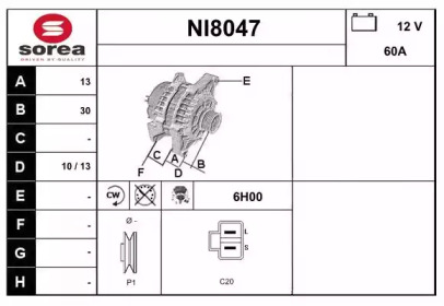 Генератор (SNRA: NI8047)