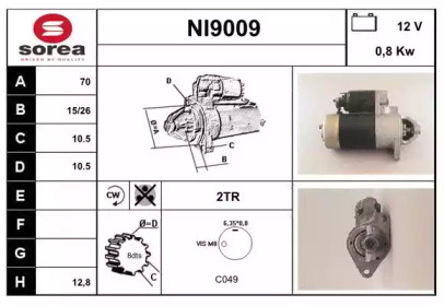 Стартер (SNRA: NI9009)