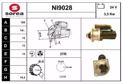 Стартер (SNRA: NI9028)