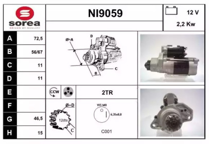 Стартер (SNRA: NI9059)