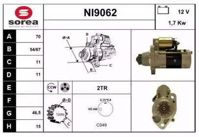 Стартер (SNRA: NI9062)