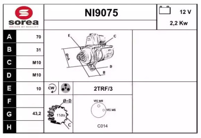 Стартер (SNRA: NI9075)