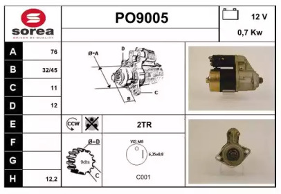 Стартер (SNRA: PO9005)