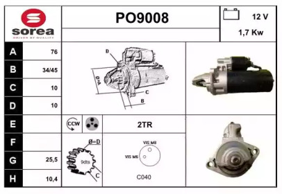 Стартер (SNRA: PO9008)