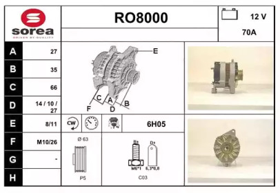 Генератор (SNRA: RO8000)