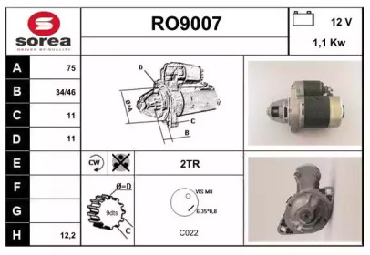 Стартер (SNRA: RO9007)