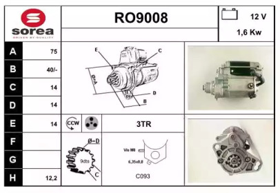 Стартер (SNRA: RO9008)